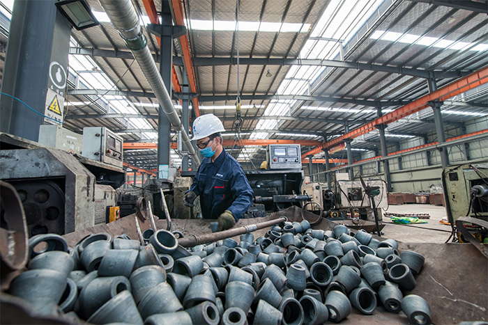 唐山网架配件-锥头加工车间